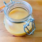 Maple Scented Miso Dressing in an airtight container