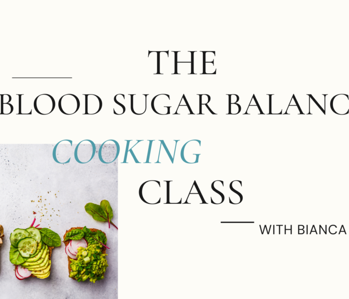 Insulin Resistance Blood Sugar Balance Cooking Class